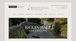 Desktop Screenshot of bigginhall.co.uk